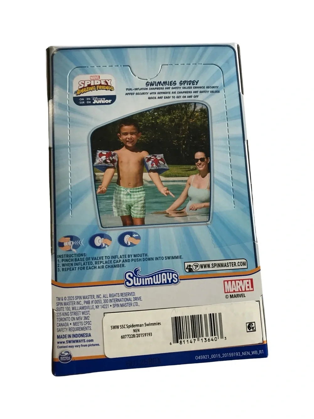 Disney Spidey Kids Swim Arm Floaties - Red/White/Blue